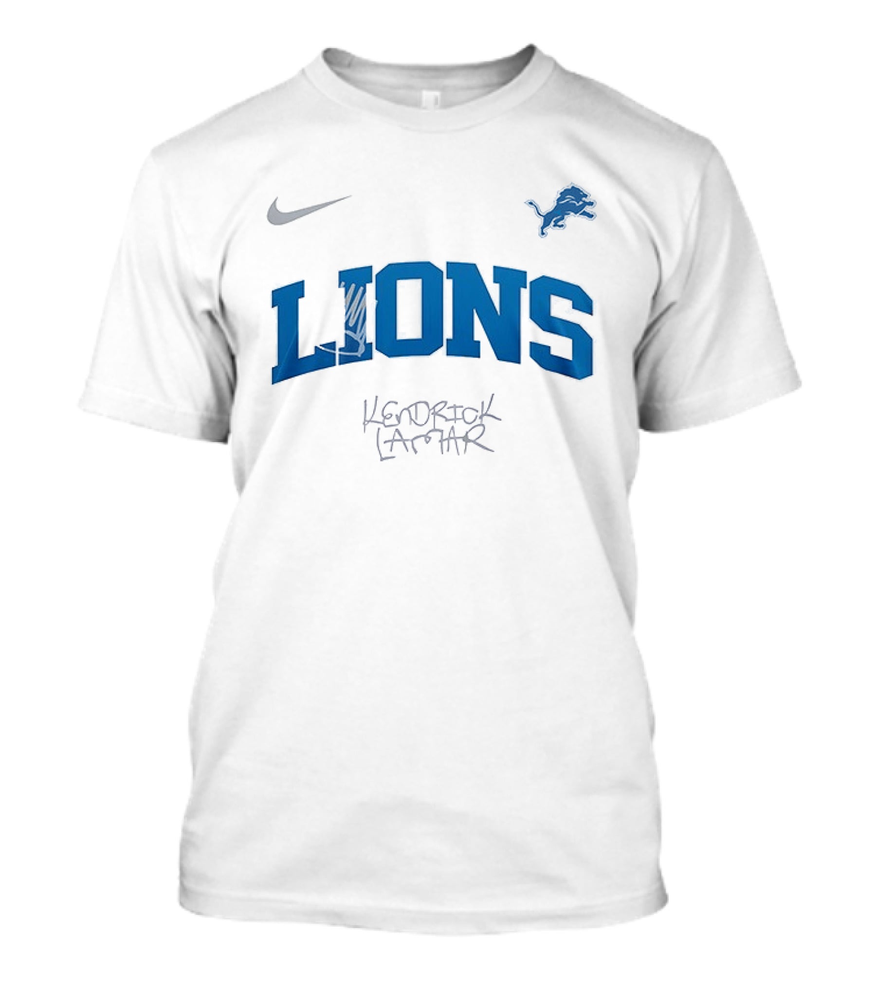 Nike Detroit Lions Kendrick Lamar King Kunta Collaboration T-Shirt