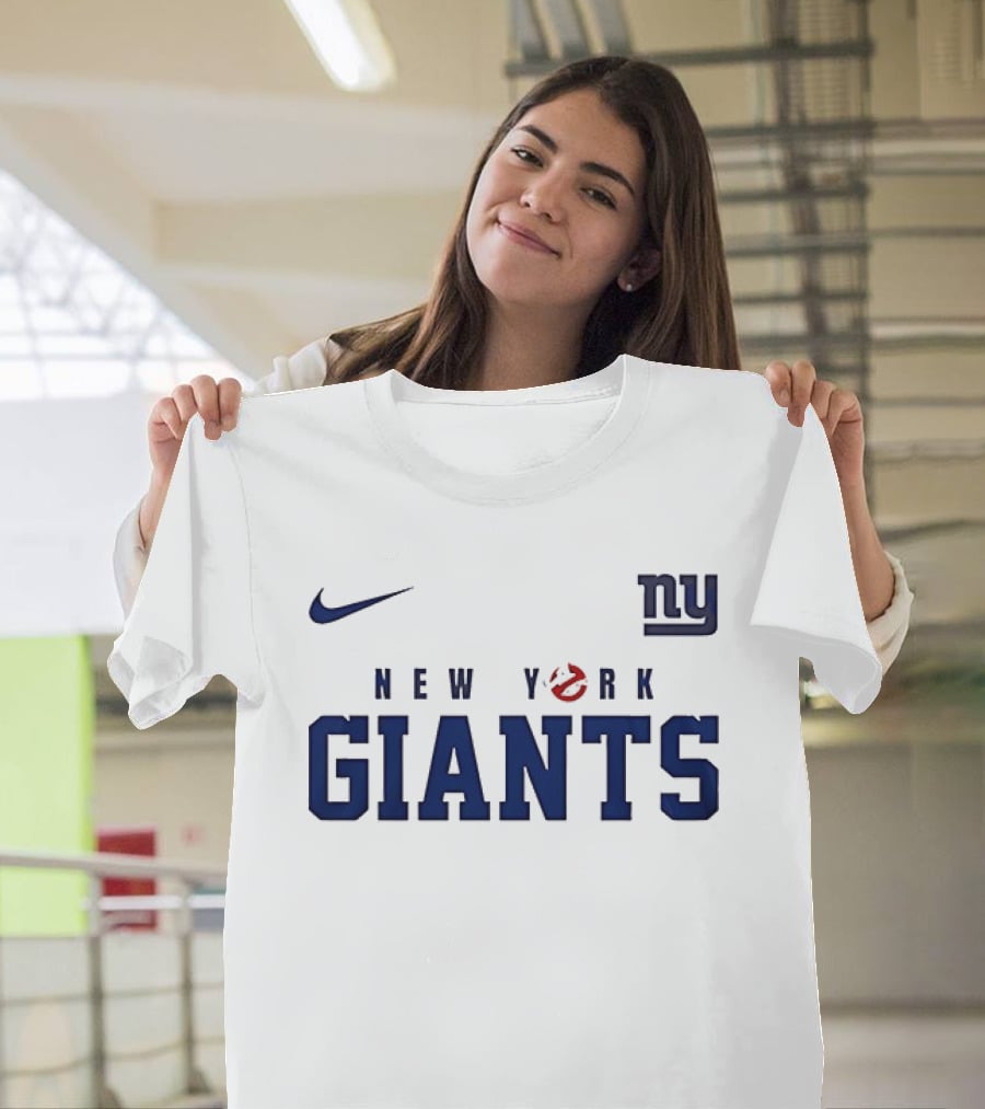 New York Giants Ghostbusters Collaboration Who Ya Gonna Call Nike NFL T-Shirt