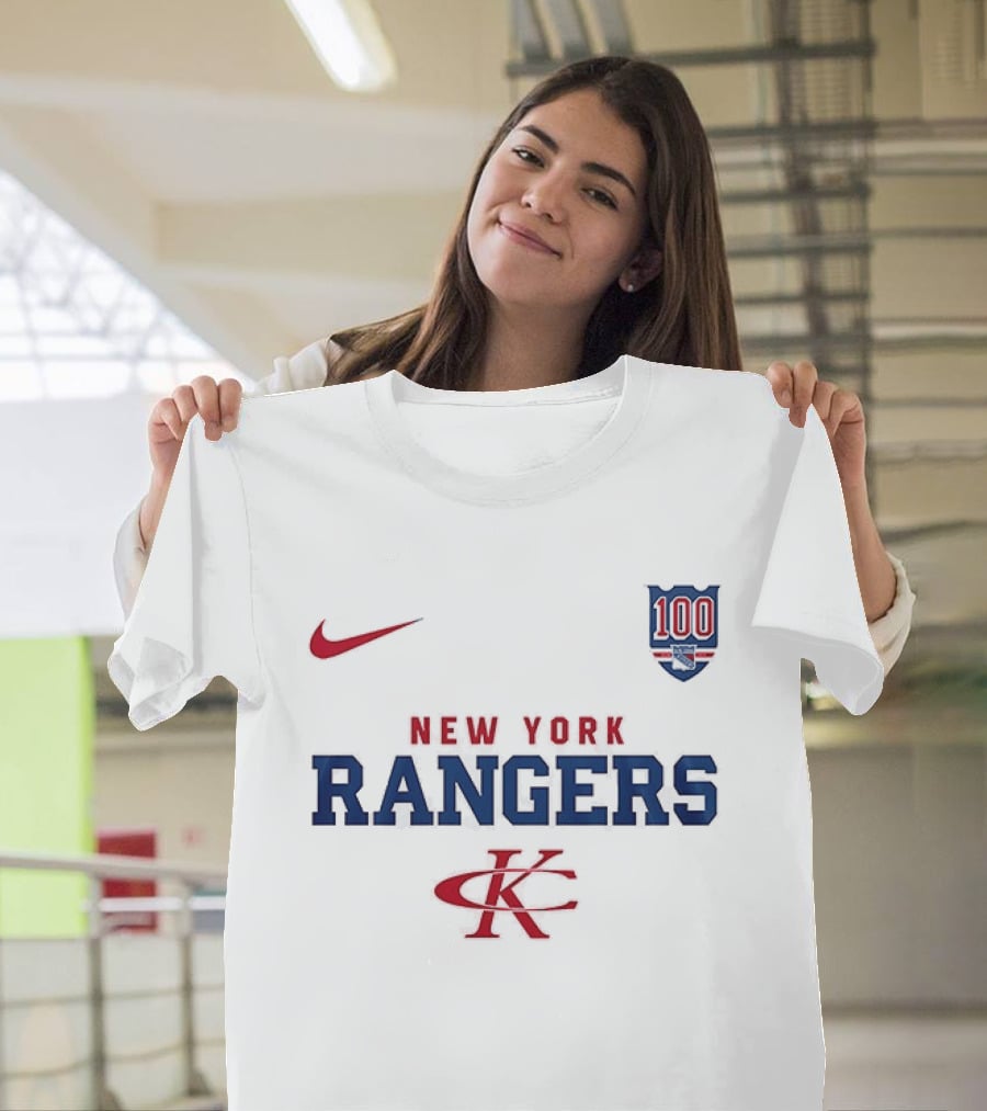 New York Rangers Kenny Chesney No Shoes Nation Tour Nike Collaboration 100th Anniversary T-Shirt