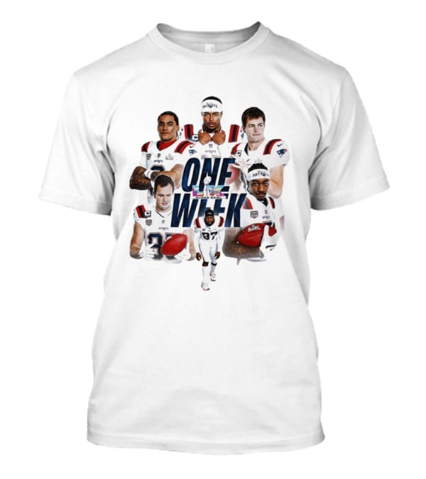 Patriots One Week Super Bowl LX Team Players T-Shirt