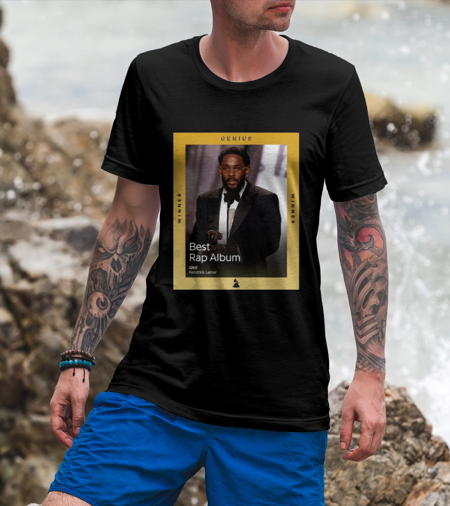 Genius Winner Kendrick Lamar Best Rap Album GNX T-Shirt