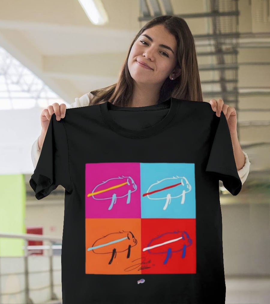 New Era Buffalo Bills Multi Color Billustration Pop T-Shirt