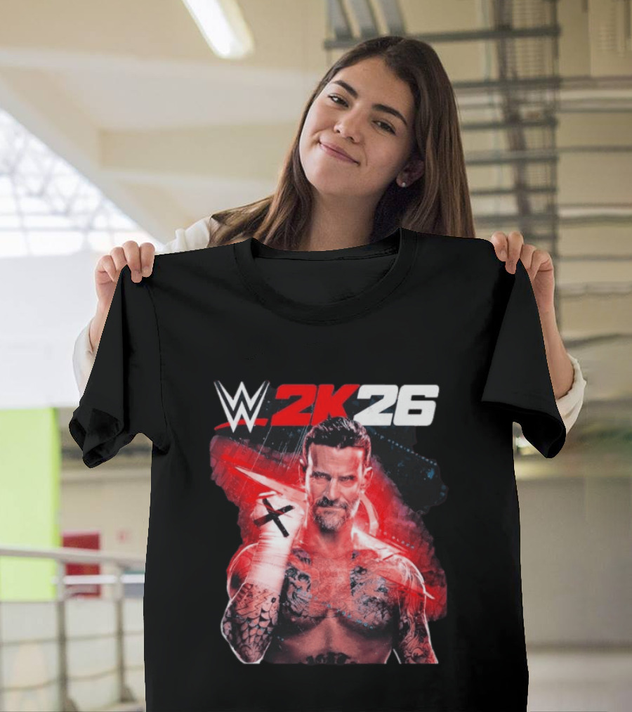 WWE 2K26 CM Punk Best In The World Cover Star Edition T-Shirt