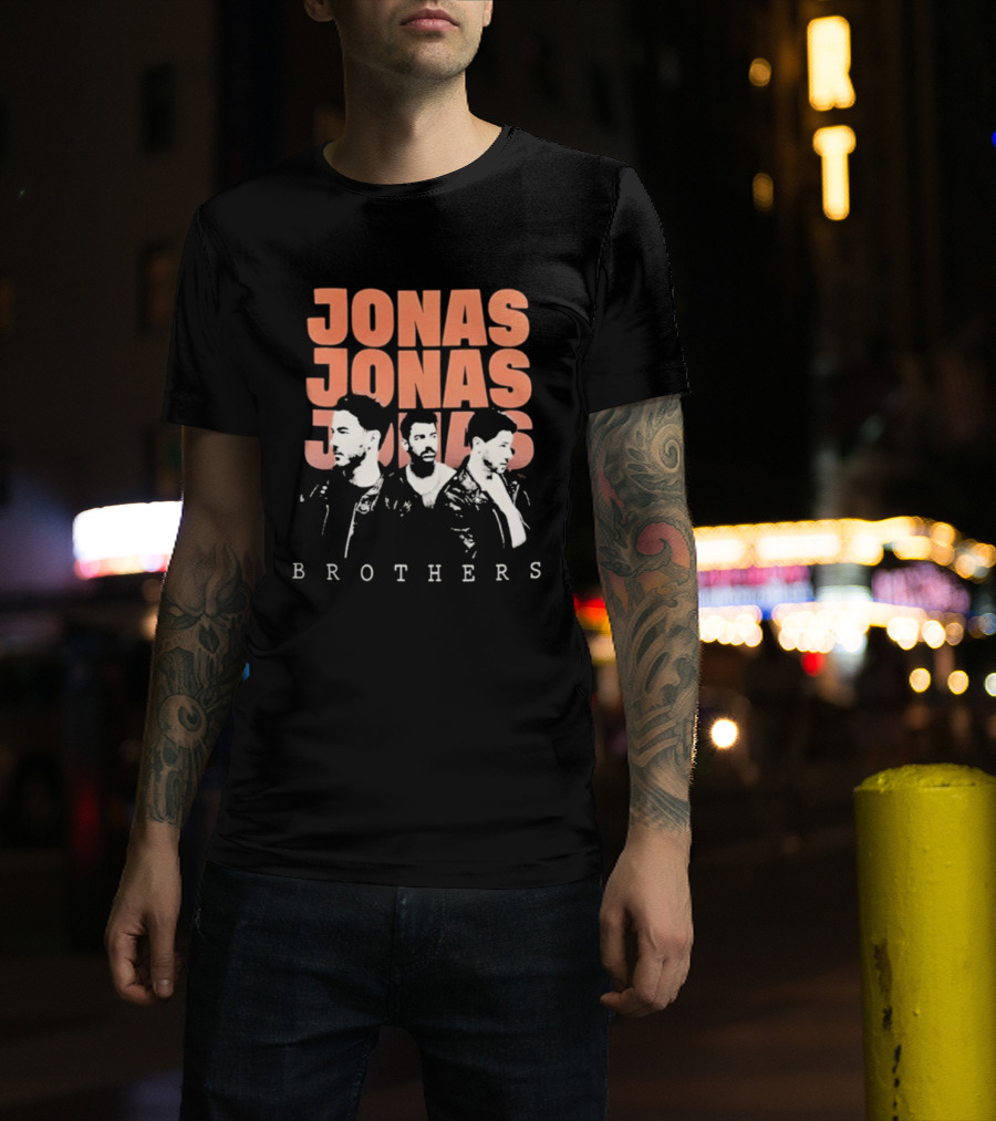 Jonas Brothers Repetitive Text Fan T-Shirt
