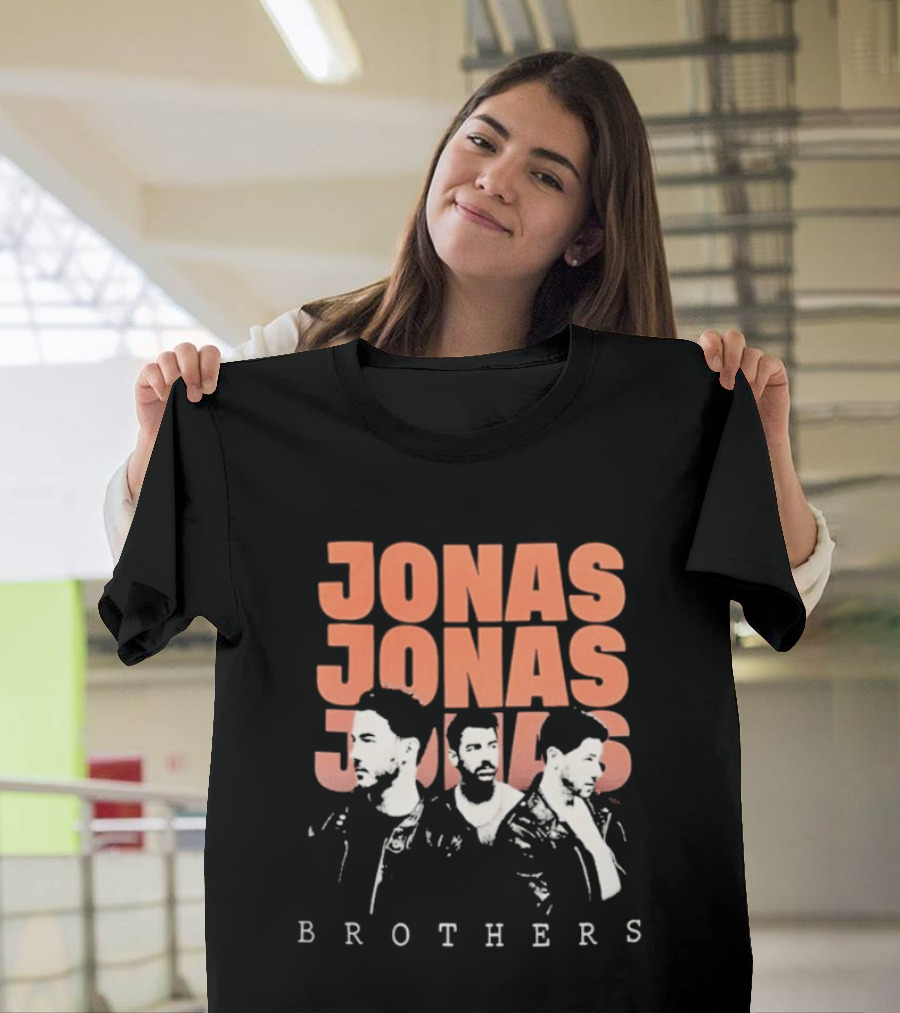 Jonas Brothers Repetitive Text Fan T-Shirt