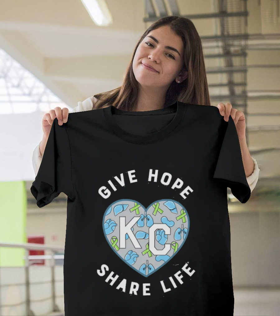 Midwest Transplant 2026 KC Heart Give Hope Share Life T-Shirt