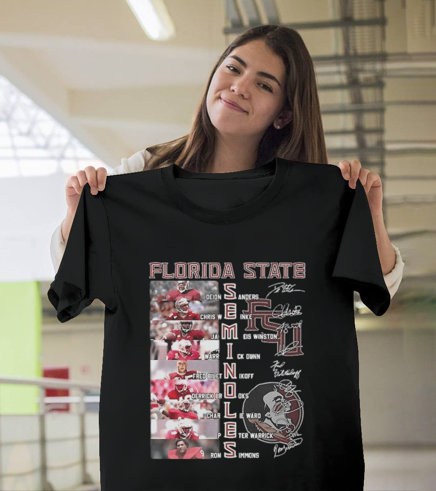 FSU Seminoles Football Player College Name And Thank You For The Memories T-Shirt