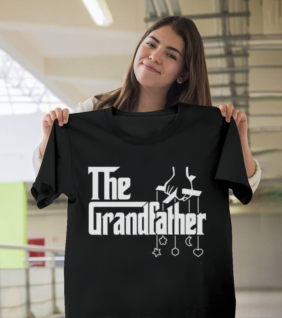The Grandfather Puppet Strings Godfather Parody With Handguns And Baby Mobile T-Shirt