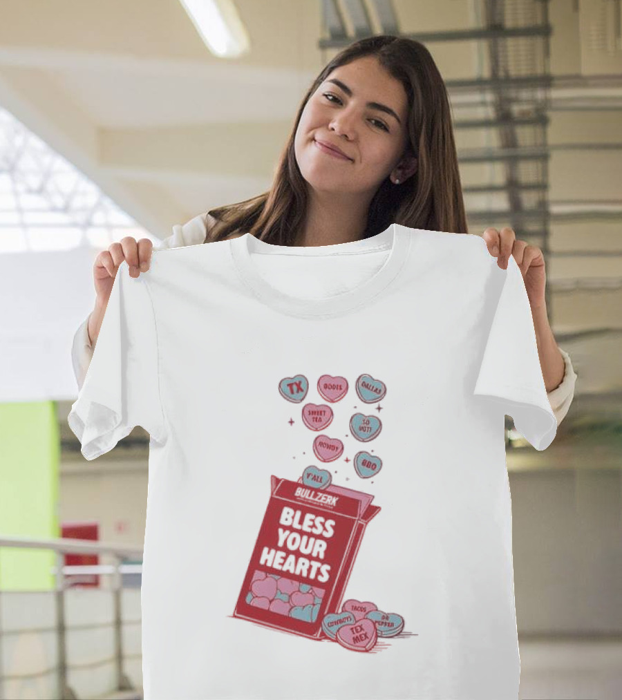 Bless Your Hearts Y'all Texas BBQ Tacos Tex Mex Rodeo Cowboys Sweet Tea Country T-Shirt