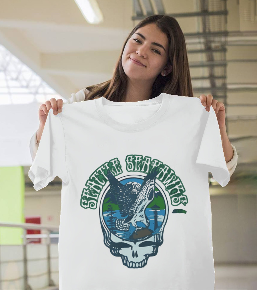 Seattle Seahawks Grateful Dead Steal Your Face Eagle T-Shirt