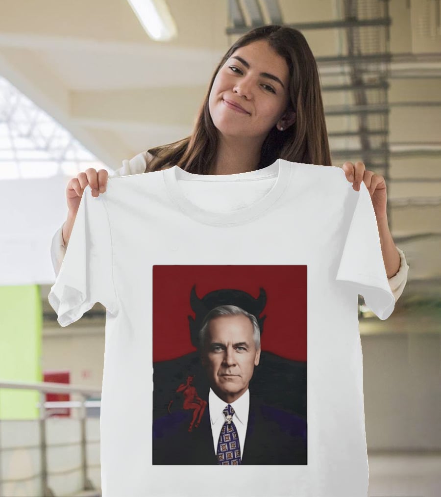 Mark Carney Devil Horns Red T-Shirt