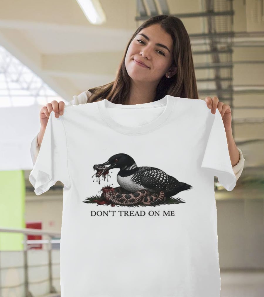 Minnesota Loon Snake Don't Tread On Me T-Shirt