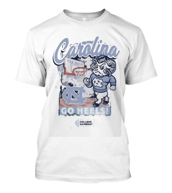 Carolina Tar Heels UNC Basketball Go Heels College Gameday T-Shirt