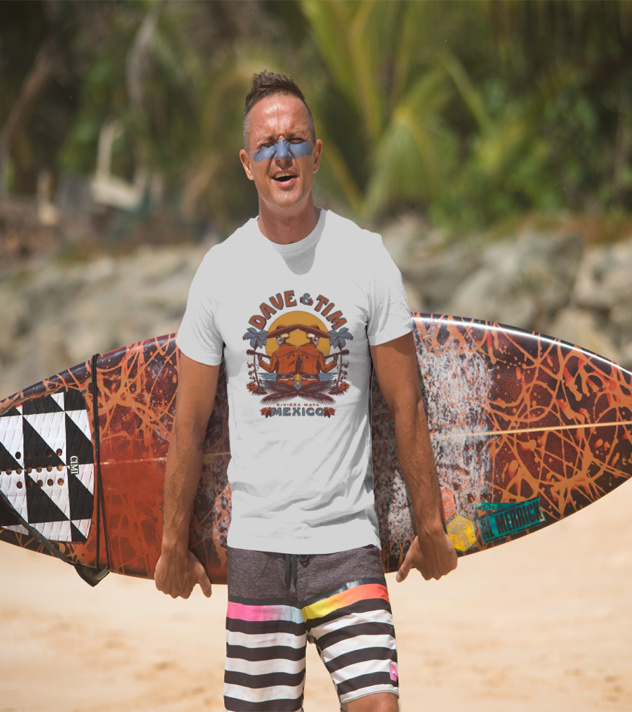 Dave & Tim Mexico 2026 Riviera Maya Sunset Show T-Shirt