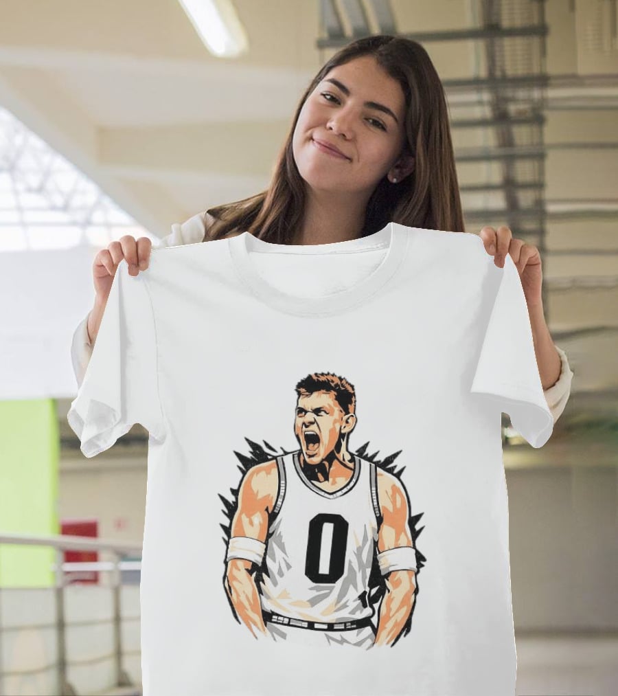 Jaxon Kohler Michigan State Spartans Basketball Big Face Number 0 T-Shirt