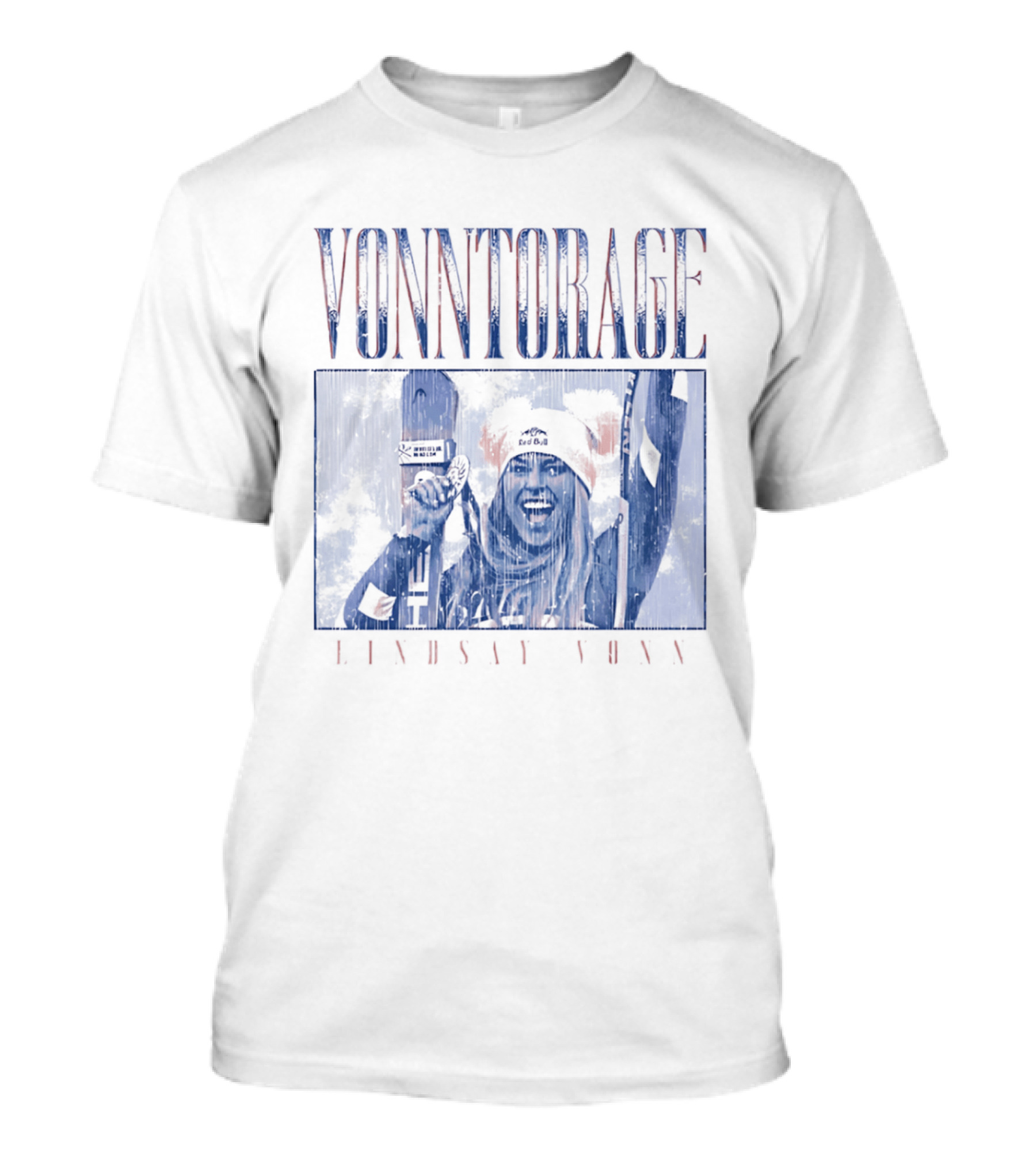 VONNtorage Lindsey Vonn Skiing Championship Fan Gear T-Shirt