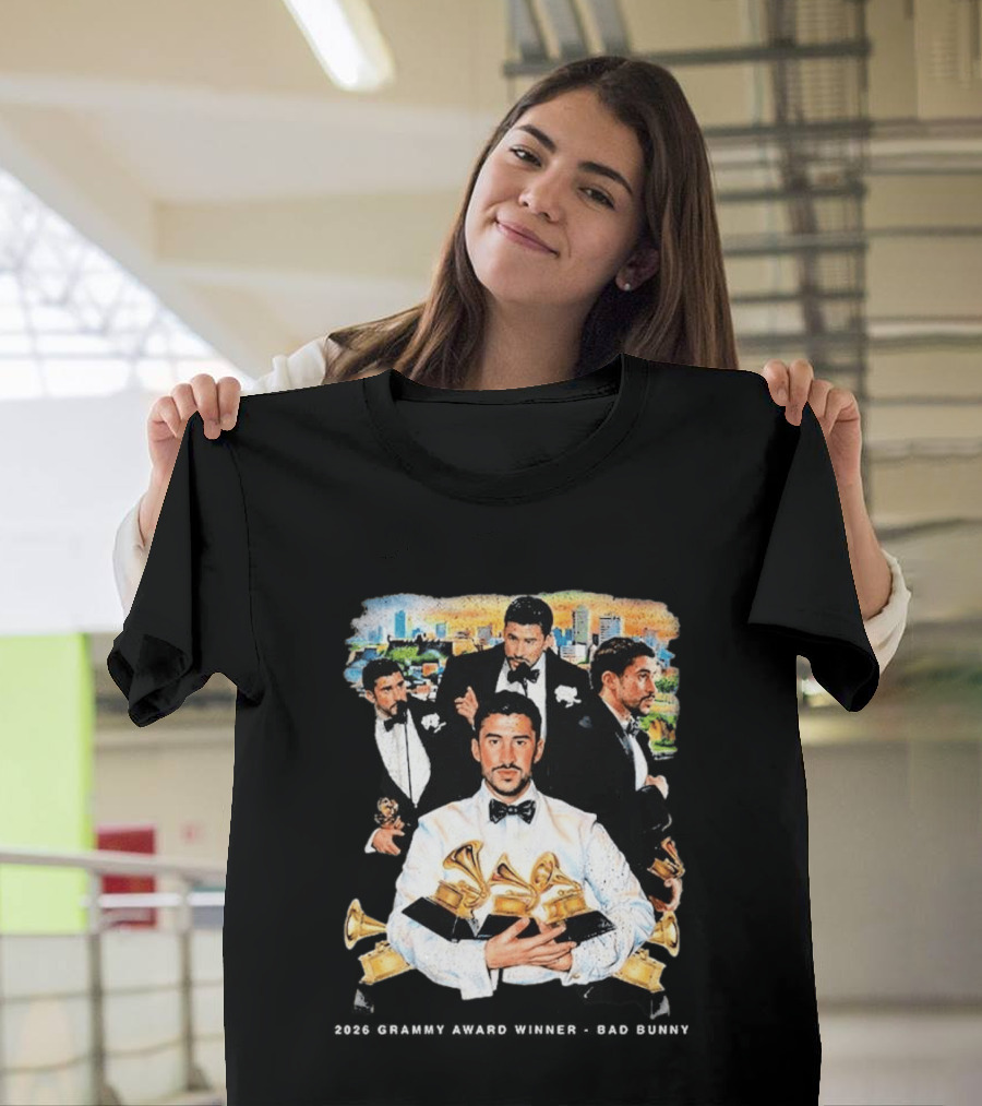 Congrats Bad Bunny 2026 Grammy Award Winner Album Of The Year T-Shirt
