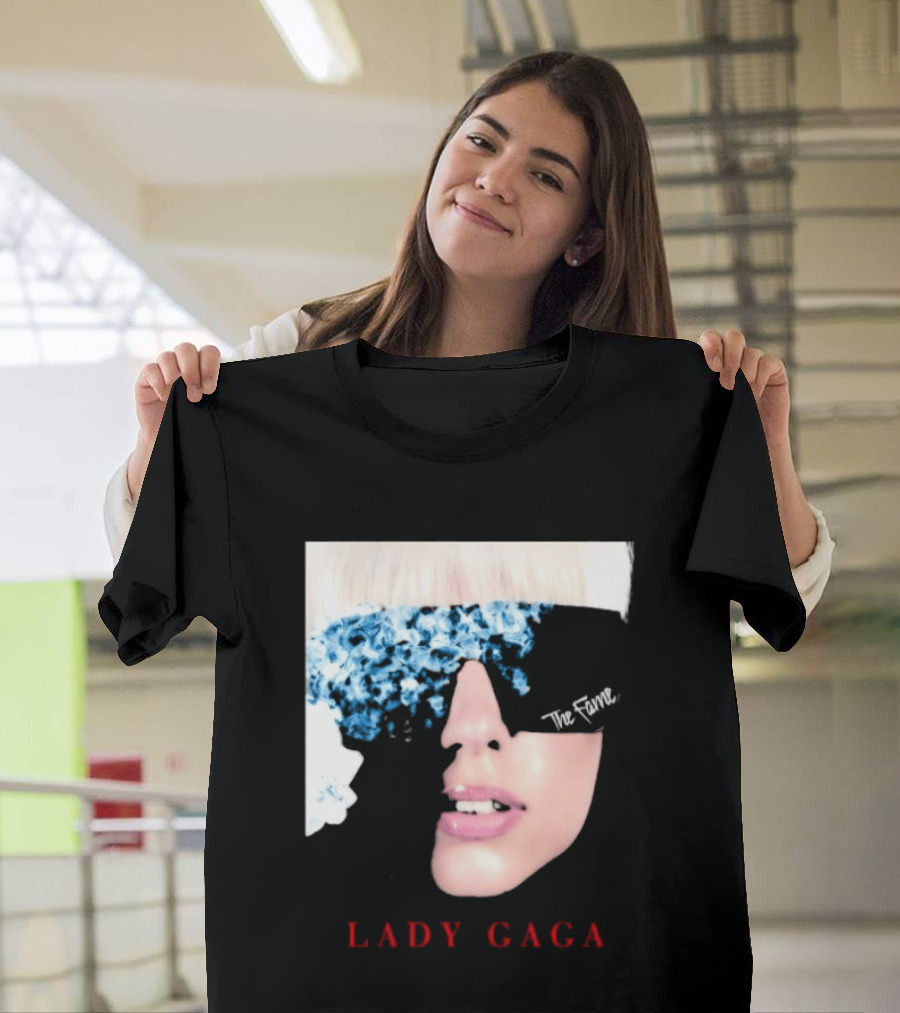 Lady Gaga The Fame Debut Album Iconic Glasses T-Shirt