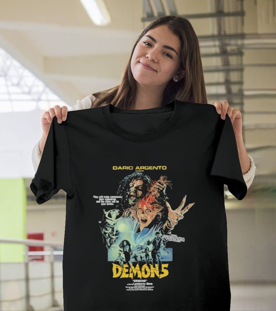 Dario Argento Demons Orgy Of Bloodshed Lamberto Bava Cult Horror Film T-Shirt