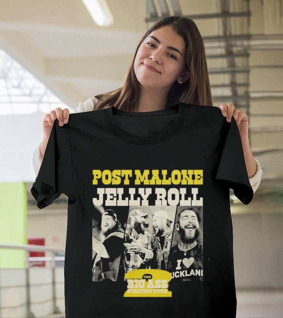 Post Malone Jelly Roll Big Ass Stadium Tour Part 2 T-Shirt