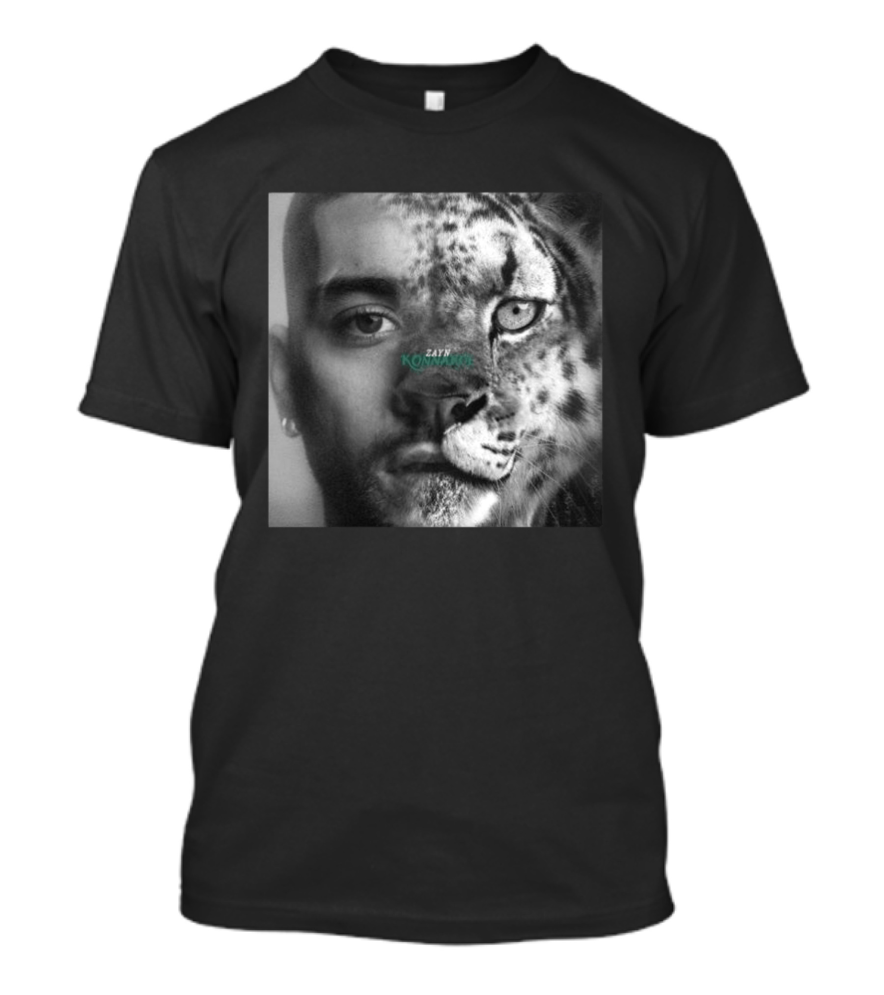 Zayn Konnakol Half Human Half Leopard Face T-Shirt