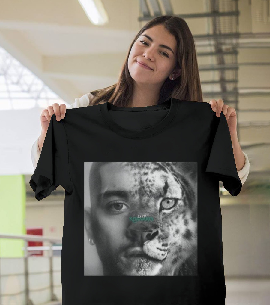 Zayn Konnakol Half Human Half Leopard Face T-Shirt