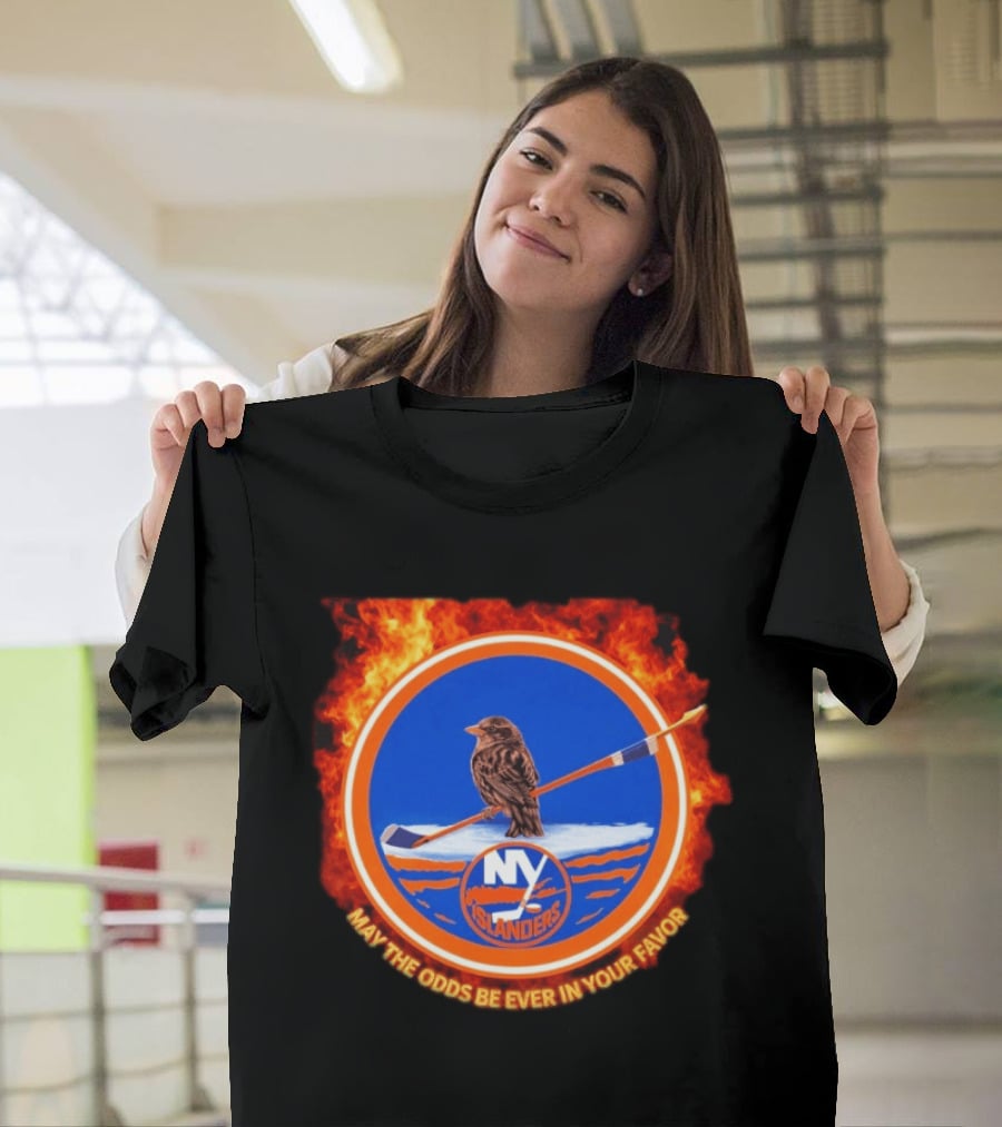 May The Odds Be Ever In Your Favor NY Islanders Rally Bird Hockey T-Shirt