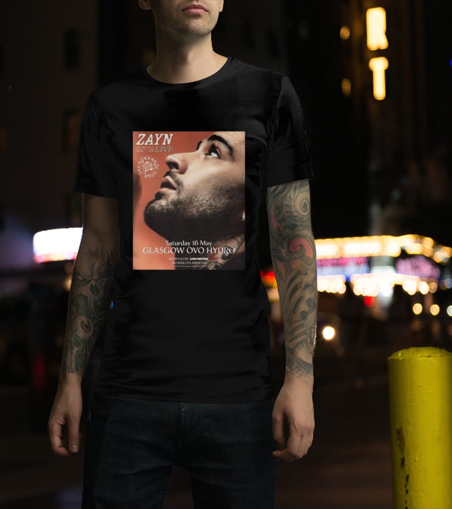 Zayn Live The Konnakol Tour 2026 Glasgow OVO Hydro Saturday 16 May T-Shirt