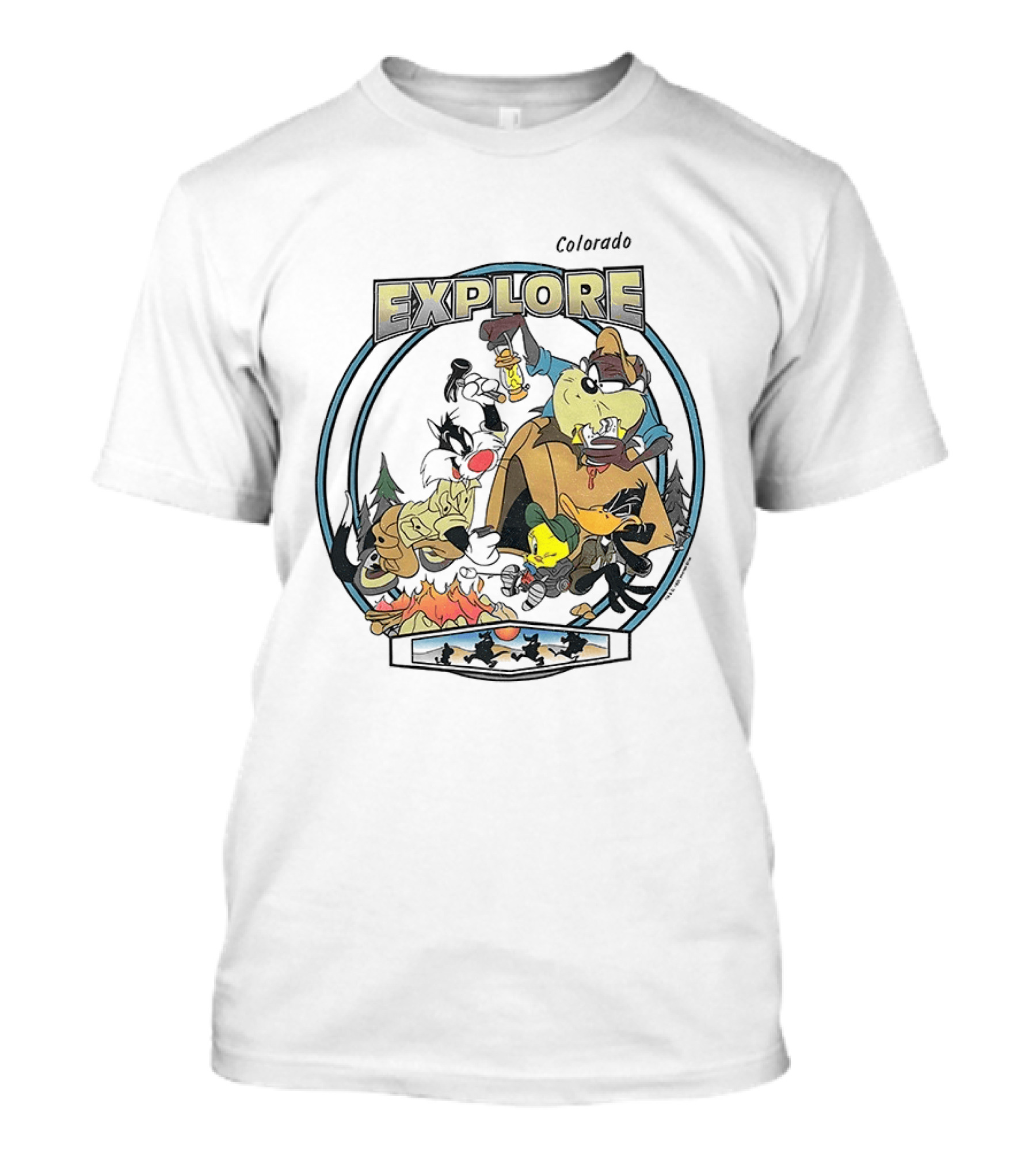 Colorado Explore Looney Tunes Camping Adventure T-Shirt
