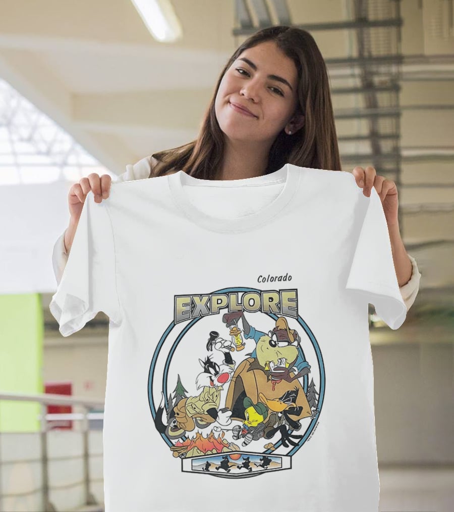 Colorado Explore Looney Tunes Camping Adventure T-Shirt