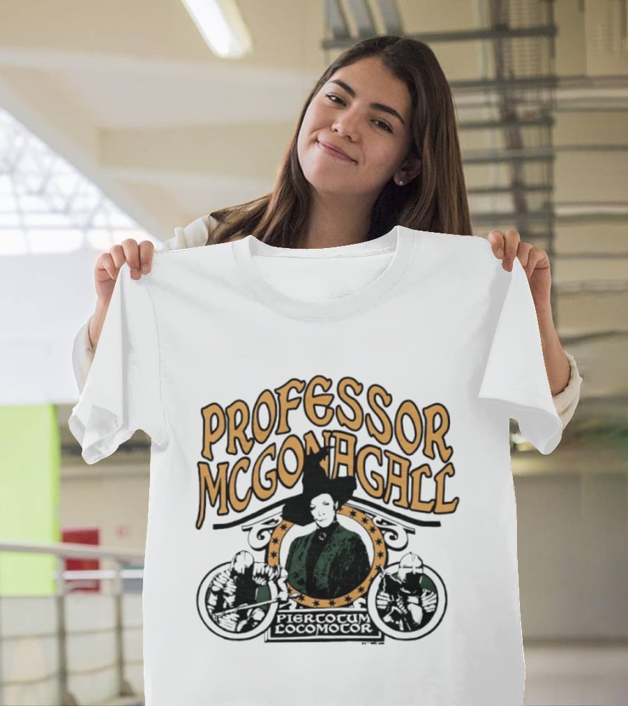 Professor McGonagall Piertotum Locomotor Magic Spell T-Shirt