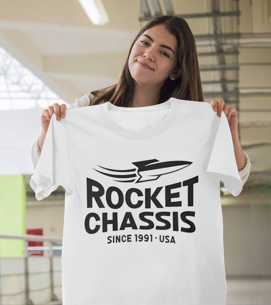 Rocket Chassis Since 1991 USA Racing Heritage T-Shirt