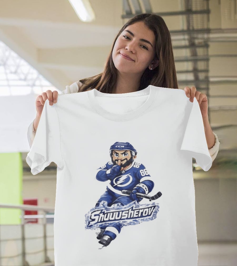 Tampa Bay Lightning Nikita Kucherov Shuuusherov Hockey Player T-Shirt