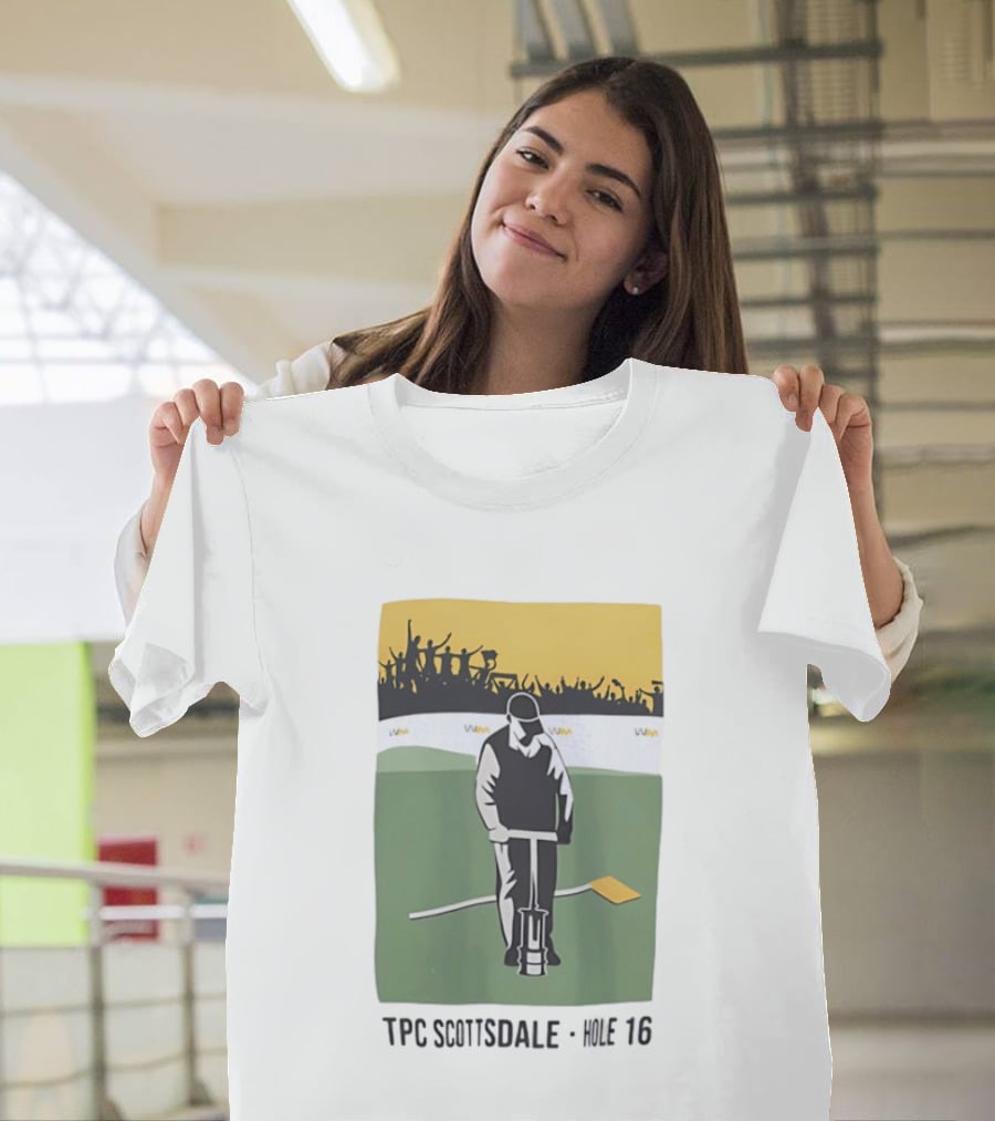 TPC Scottsdale Hole 16 Golfer Crowd Scene T-Shirt