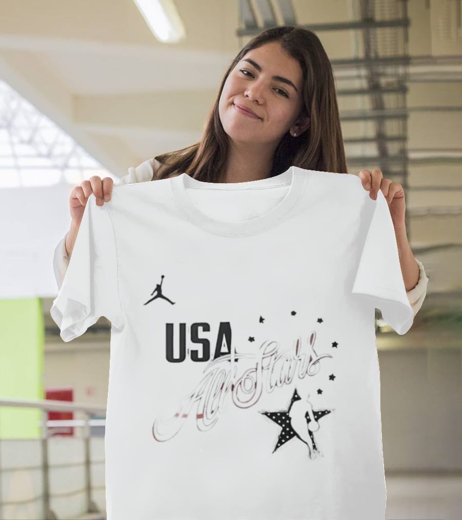 USA All Stars 2026 Basketball Jumpman Stars T-Shirt