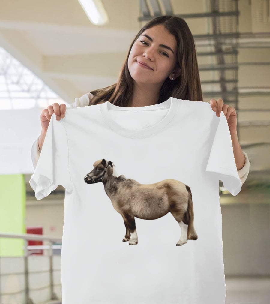 Doug Shetland Pony And Horse Hybrid Image T-Shirt
