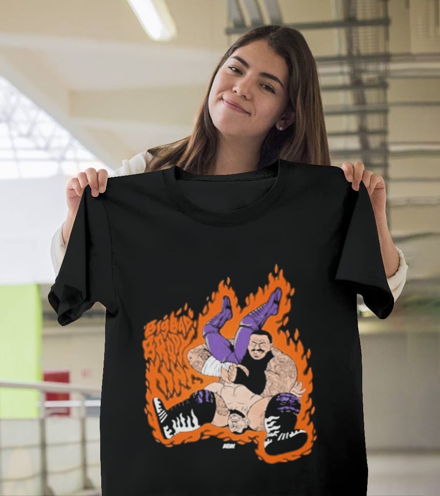 Brody King Gonzo Bomb Wrestling Move Fiery Impact T-Shirt