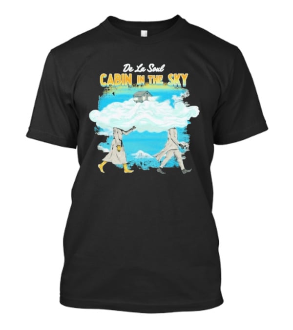 De La Soul Cabin In The Sky Clouds Walking Figures T-Shirt