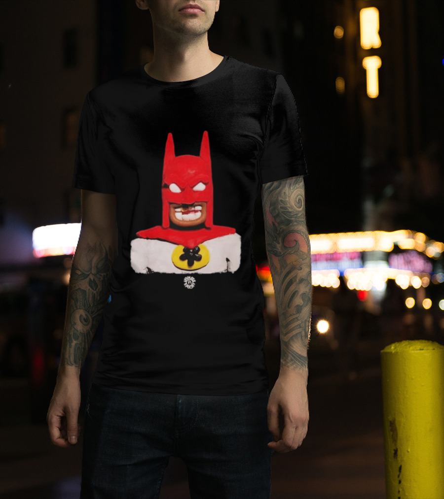 Spooky Vameee Batman Red White Figure T-Shirt