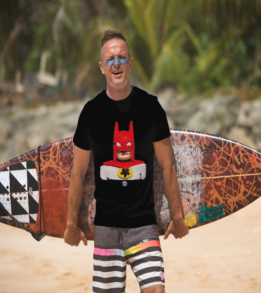 Spooky Vameee Batman Red White Figure T-Shirt