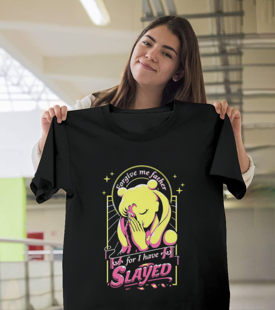 Mitsuishi Kotono Sailor Moon Forgive Me Father Slayed T-Shirt