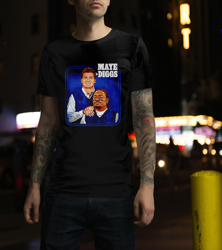 Drake Maye Stefon Diggs Step Brothers Comedy T-Shirt