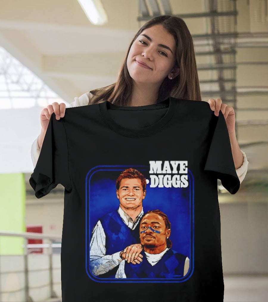 Drake Maye Stefon Diggs Step Brothers Comedy T-Shirt