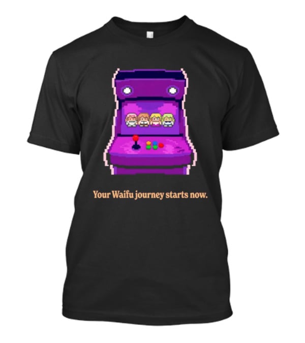 Arcade Adventure Your Waifu Journey Starts Now Game T-Shirt