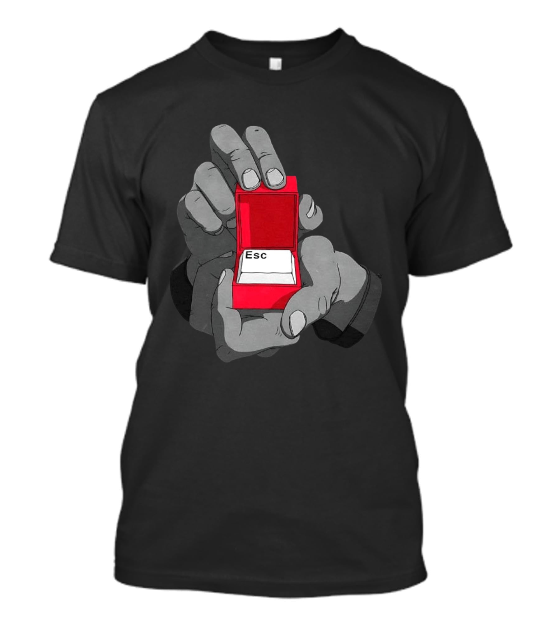 Red Box Proposal ESC Key Meme T-Shirt
