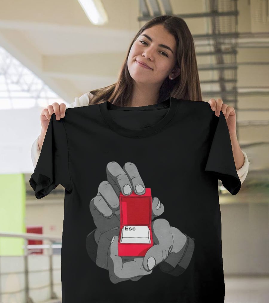 Red Box Proposal ESC Key Meme T-Shirt