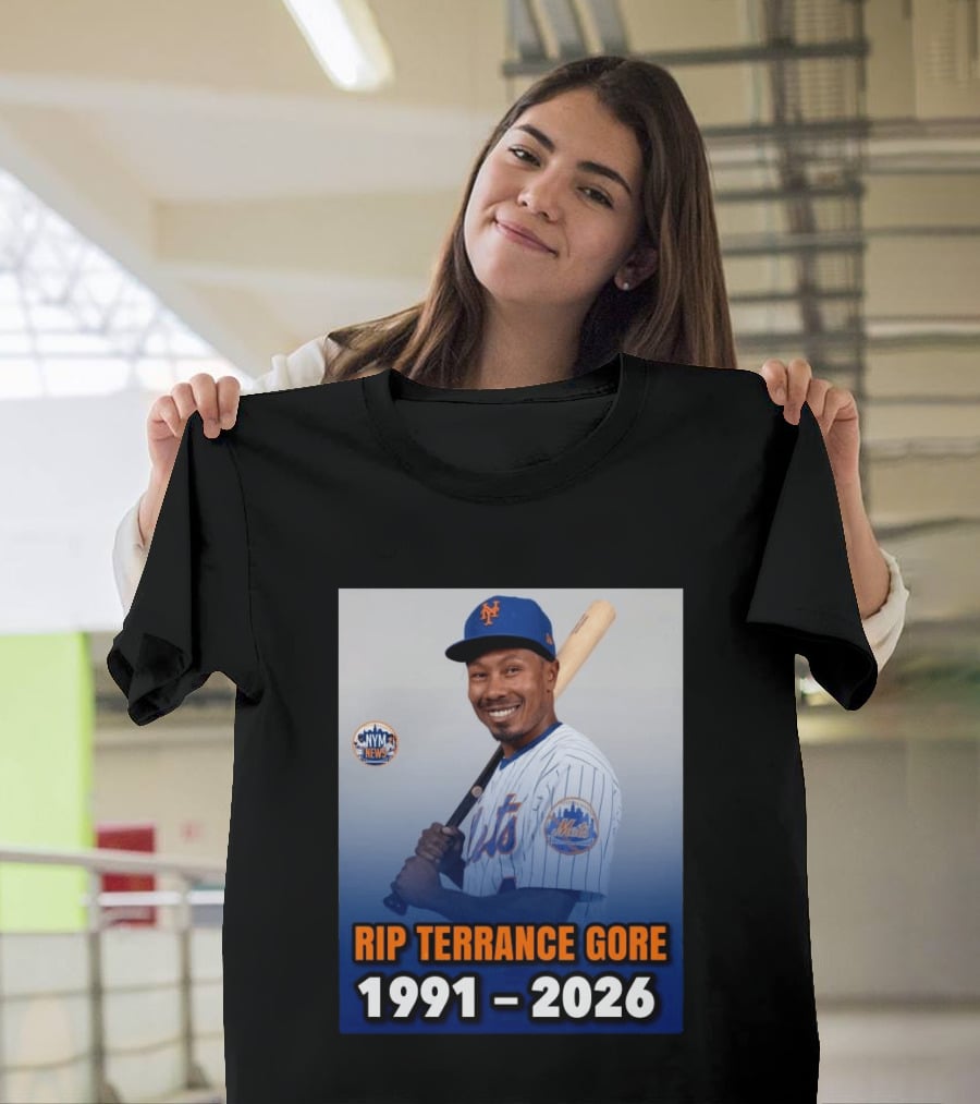 Rip Terrance Gore Mets Tribute 1991 2026 NYM News Baseball T-Shirt