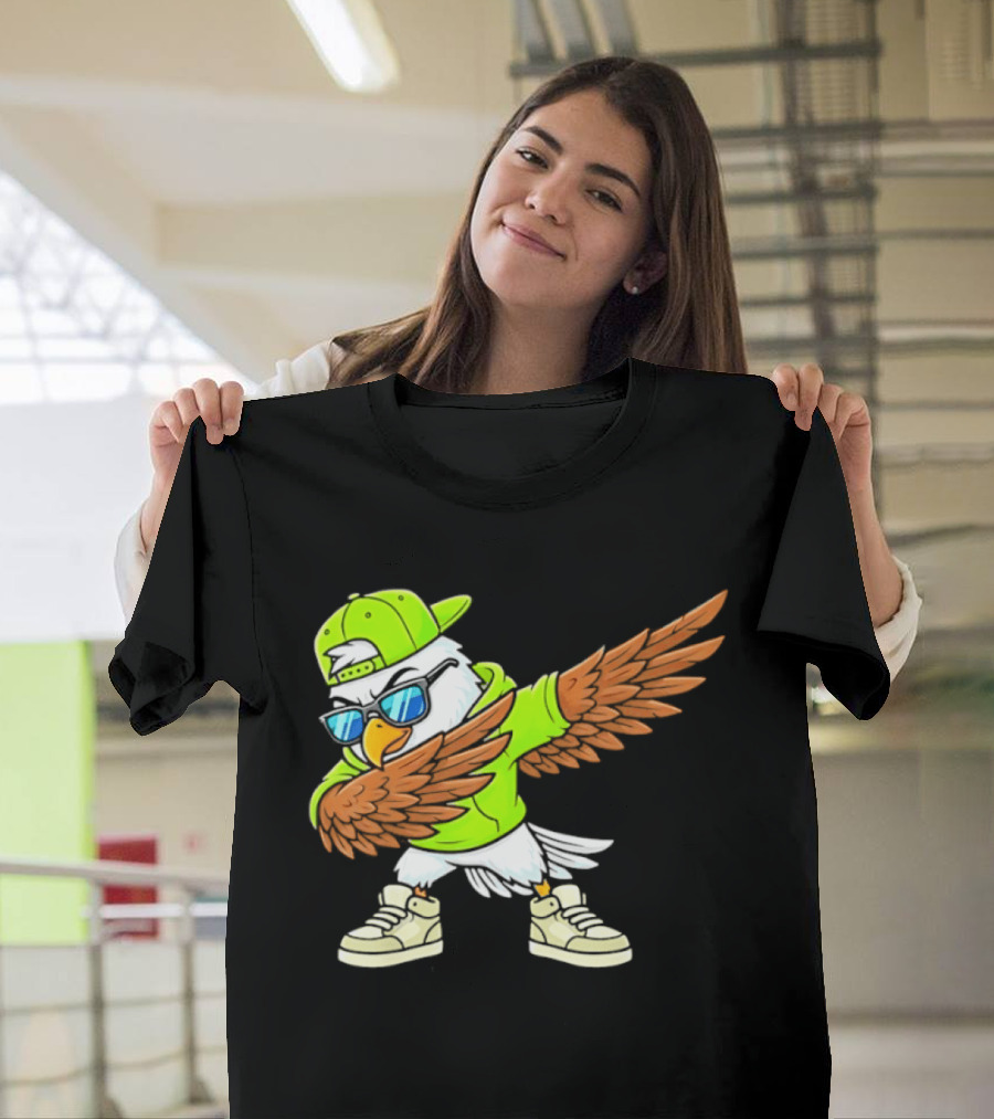 Seattle Seahawks Dabbing Hip Hop Eagle Fan T-Shirt
