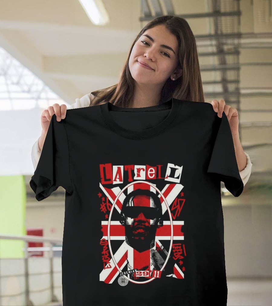 Latrell Davis San Diego State Aztecs NCAA Basketball UK Union Flag 29 11 T-Shirt