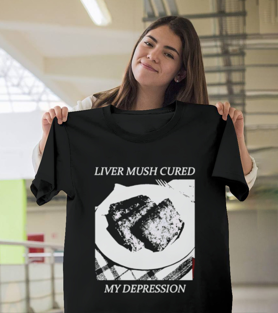 Liver Mush Cured My Depression By Graham Irvin Plate T-Shirt